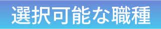 選択可能な職種