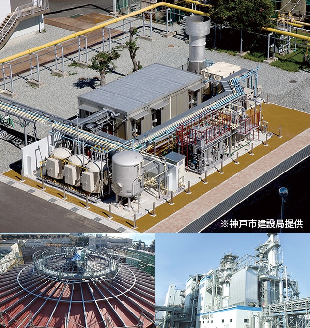東灘処理場、鋼板組立、兵庫西外観